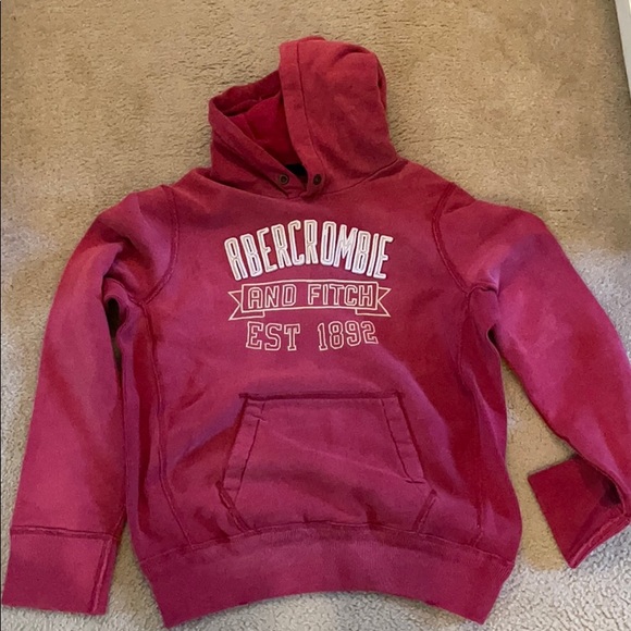 Abercrombie Red Hoodie - Picture 1 of 1